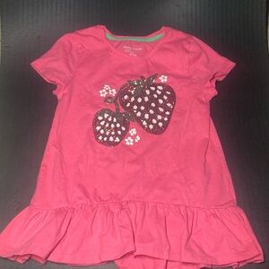 Girls sequence strawberry shirt